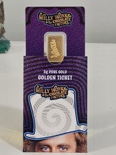 Pamp Golden Ticket 🎟 Willy Wonka - 5g Gold Bar. RARE *Low Serial Number*