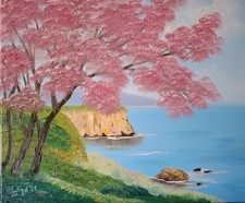 Ölbild - Frühling am Meer - nach Bob Ross -  50 x 60 cm