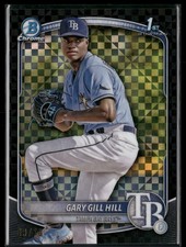 2025 Bowman Gary Gill Hill Chrome 1st Black X-Fractors 9/10 #BCP-55 - Tampa Rays