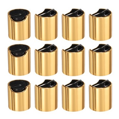 12 Stück für aluminisierte Kunststoffkappen, 28/410, langlebig, gold und schwarz