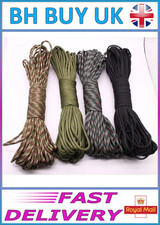 PARACORD 30M, OUTDOOR SURVIVAL LANYARD, CAMPING, TENT ROPE, PARACHUTE, WALKING