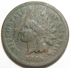 1865 Indian Head Cent - #11444-7
