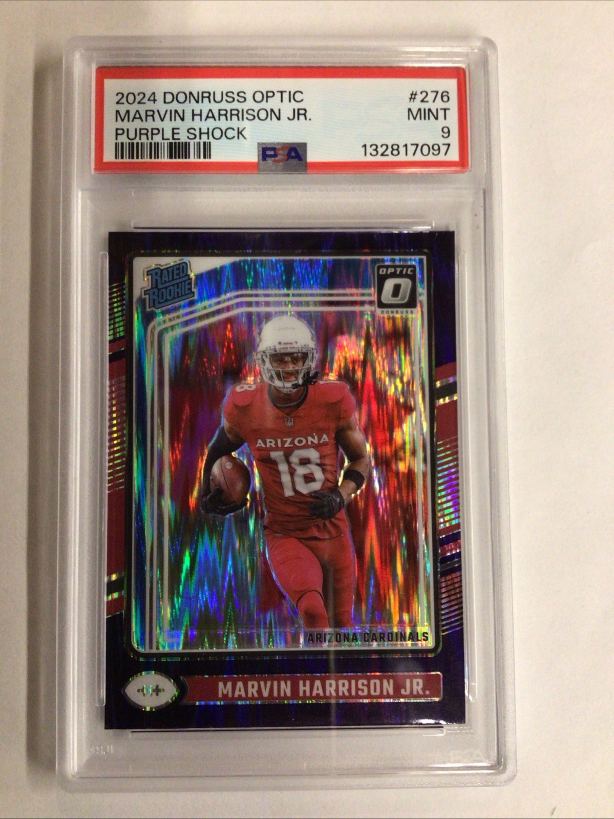 2024 Panini Donruss Optic - Rated Rookie Marvin Harrison Jr. #276 Purple Shock