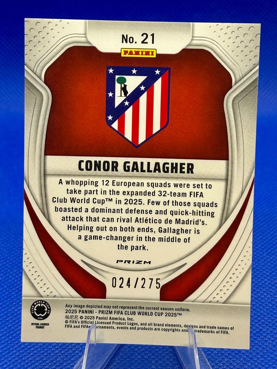 2025 Panini Prizm Club World Cup Conor Gallagher #21 Blue Seismic