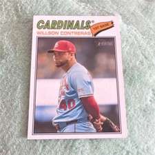 Topps Heritage Willson Contreras St. Louis Cardinals #156 Baseball Card