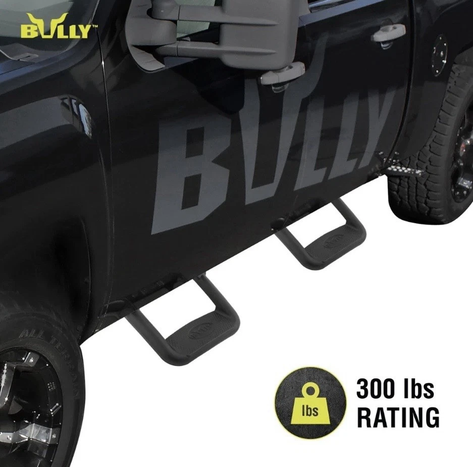 Bully Powder-Coated Car & Truck Running Boards & Step Bars for