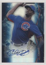 2014 Bowman Sterling Prospect Blue Refractor 17/25 Carl Edwards Jr CJ Auto i5q
