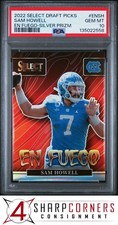2022 SELECT DRAFT PICKS EN FUEGO SILVER PRIZM #ENSH SAM HOWELL RC POP 5 PSA 10