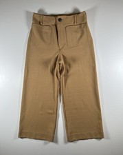Maeve Colette Khaki Tan Magic Fabric Crop Wide Leg Pants Knit Women s Size 30