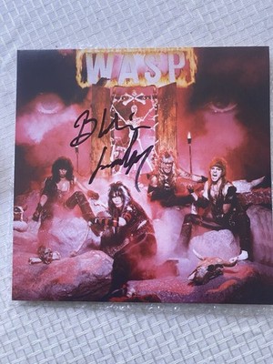 W.A.S.P. W.A.S.P. Pink Colored Vinyl LP Record 12'' Signed By Blackie Lawless