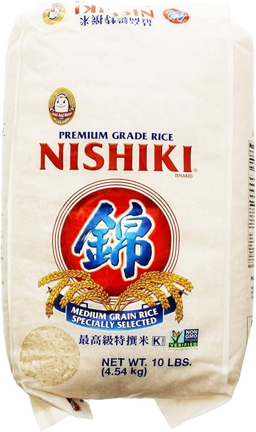 Premium Grade Rice - Nishiki Musenmai Medium Grain Sushi Rice 4.5kg