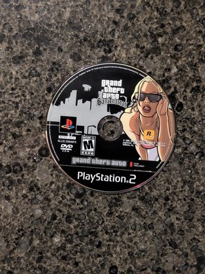 Grand Theft Auto: San Andreas (PS2, 2004) | Disc Only | Tested Rockstar GTA Hit