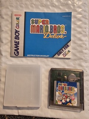 Super Mario Bros Deluxe Nintendo Game Boy Color GBC W/Manual