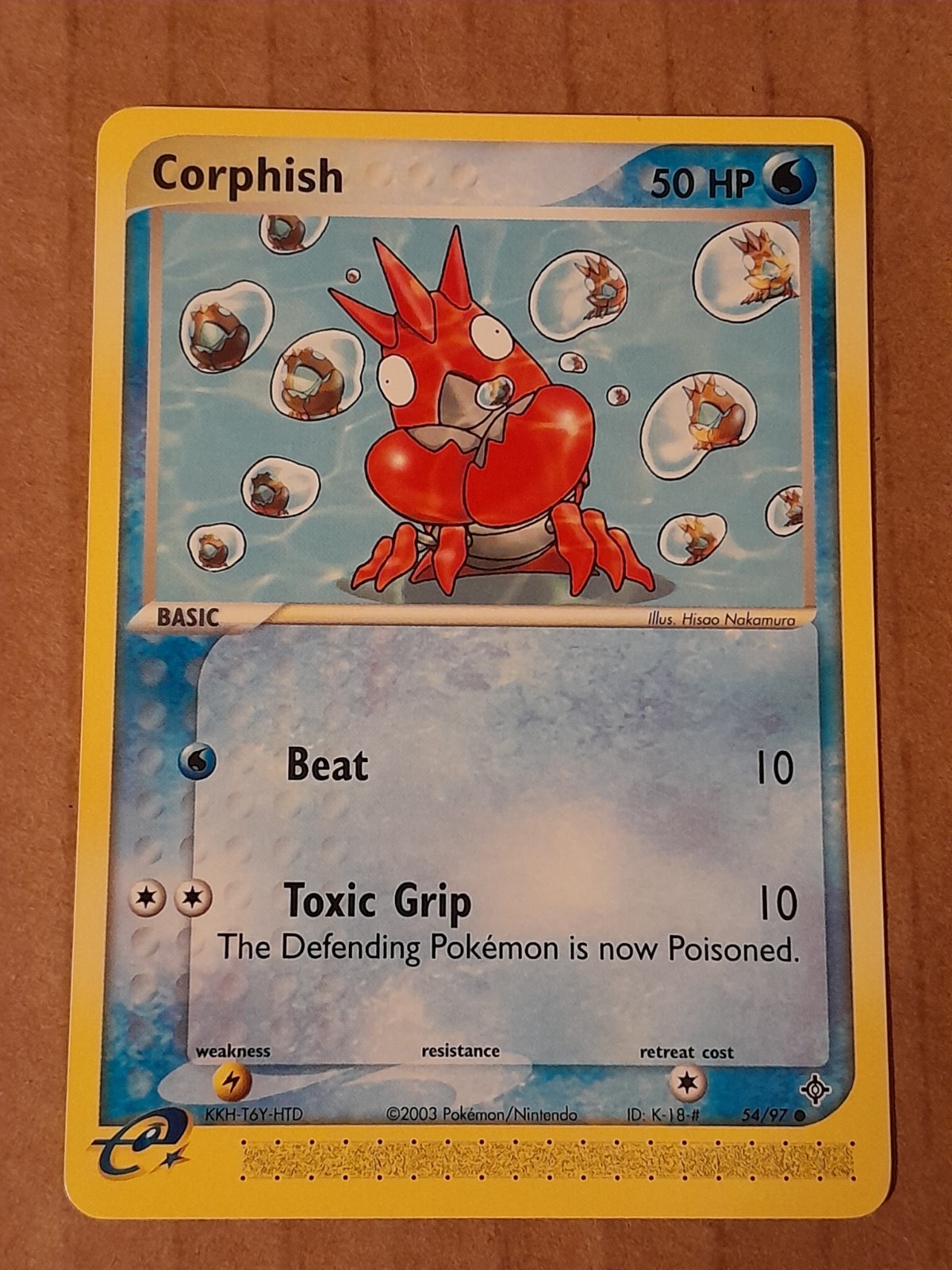 Pokemon Corphish 54/97 Ex Dragon NM-Mint See Pictures