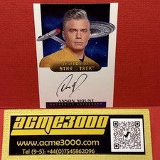 Star Trek CONNECTIONS - ANSON MOUNT Christopher Pike Boarder Autograph Card LA26