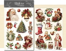 Rub on Transfers Stickers 2 Sheets for Crafts Cloth Glass Acrylic Wood Furniture