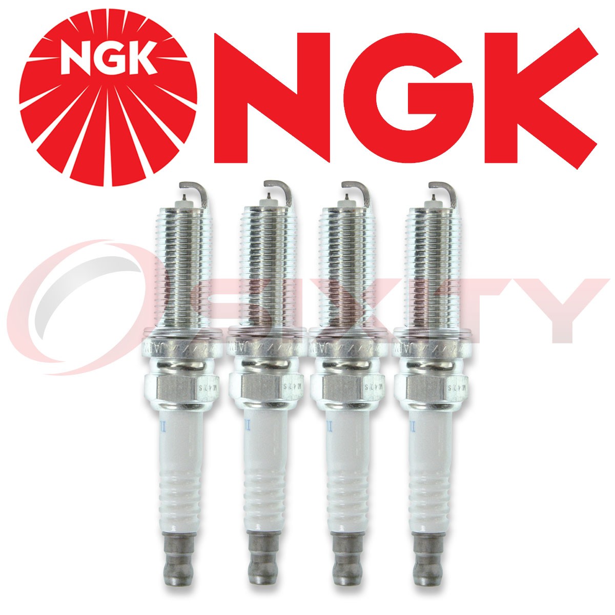 4 - NGK Laser Iridium Resistor Performance Power Spark Plugs SILZKR6B10E # 93815