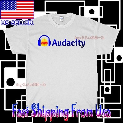 NEW SHIRT AUDACITY AUDIO SOFTWARE LOGO T-SHIRT AMERICAN USA UNISEX SIZE S-5XL
