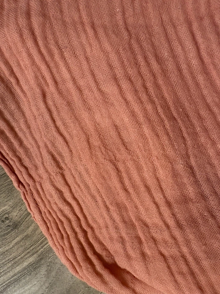 Casaluna Gauzy Cotton fabric Shower Curtain Fringe 2020 Modern Farmhouse Chic - Image 2 of 4