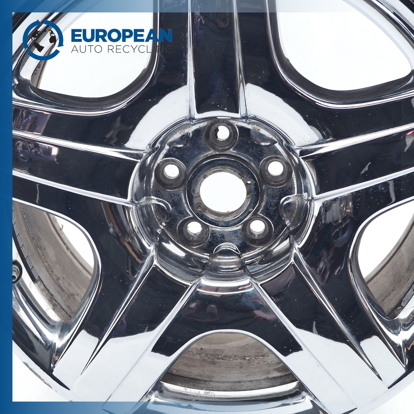 05-12 BENTLEY CONTINENTAL GT 19x9.5 Wheel Rim - OEM (5 spoke) CHROME 3W0601025H