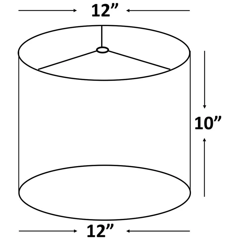 Classic Drum Faux Silk Lamp Shade 8-inch to 16-inch - Imagem 4 de 4