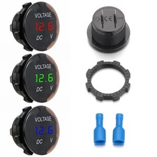 12v-24v Car Marine Motorcycle Red Led Digital Volt Meter Voltage Battery Gauge 12v-24v Car Marine Motorcycle Red Led Digital Volt Meter Voltage Battery Gauge