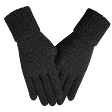 Winter Gloves for Women, Warm Soft Touch Screen Elastic Cuff Dark Color