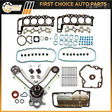 Timing Chain Kit Timing Cover Gasket Head Bolts For 2002 Dodge Ram 1500 4.7L V8