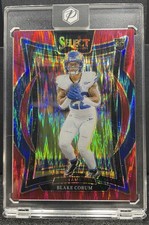 2024 Panini Select - Concourse Blake Corum #9 Black & Red Shock Prizm (RC) /249