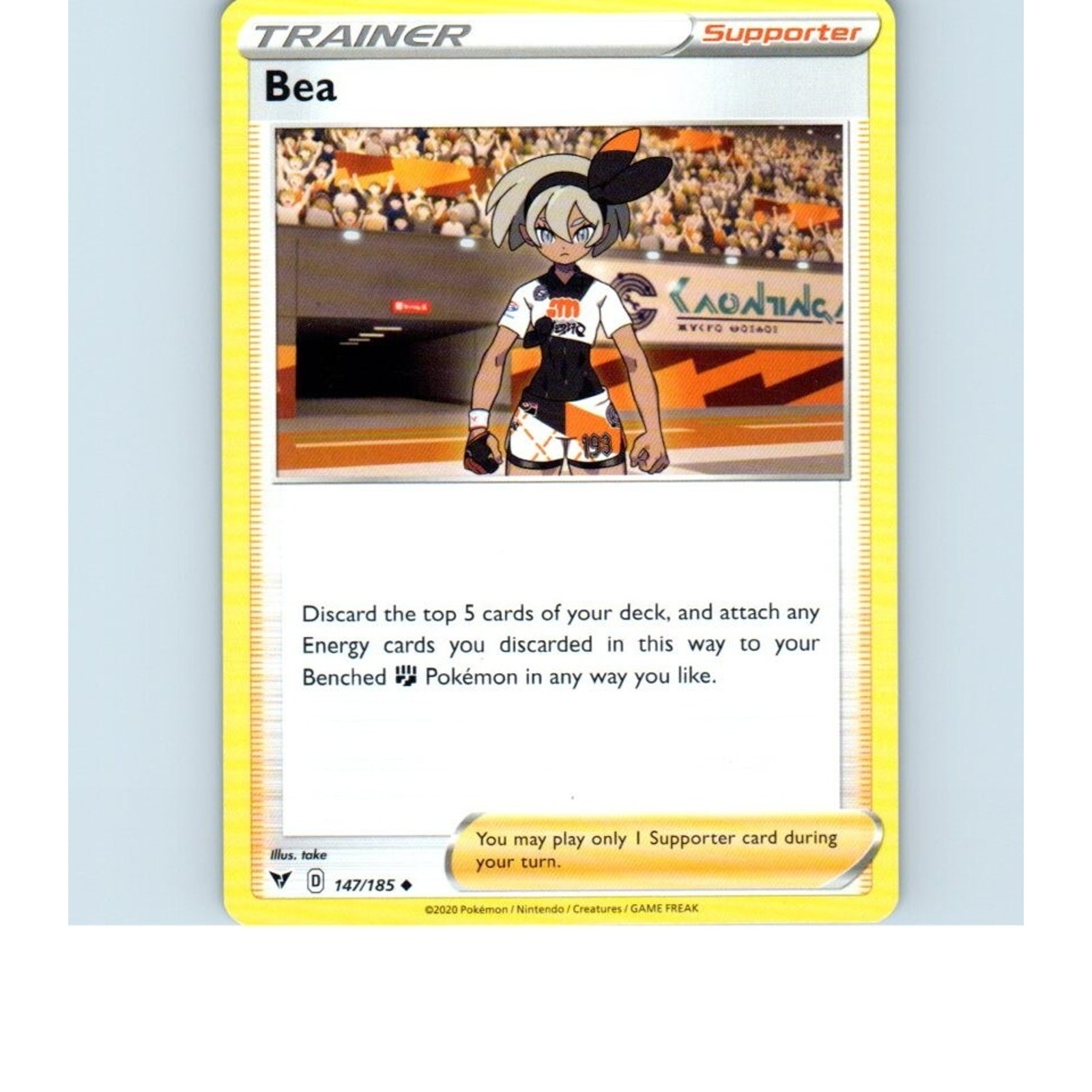 2020 Trainer Bea 147/185 Pokemon Card