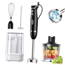  Normal 6 In 1 Immersion Blender & Mixer & Milk Frother & Chopper & Cup & Base