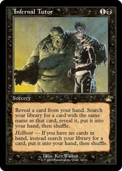 Infernal Tutor (Retro Frame) #326 Ravnica Remastered Rare Sorcery