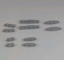 Battleship 1971 Edition Milton Bradley Board Game Replacement Pieces 10 Ships