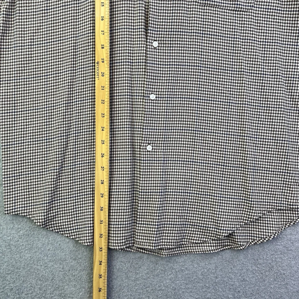 Bobby Jones Collection Dress Shirt Mens Large Houndstooth Long Sleeve Button Up - Image 3 of 4