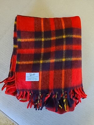 アメリカ老舗メーカー　Faribaulto「Faribo」ウールブランケット Vintage 1960s Faribo Faribault Plaid Wool Throw Blanket - Etsy