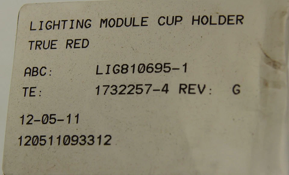 Equinox Terrain 2010-2014 consola central portavasos luz roja LED nuevo 20913711 Foto 4 de 4