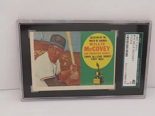 1960 Topps #316 WILLIE McCOVEY San Francisco Giants Graded SGC 3