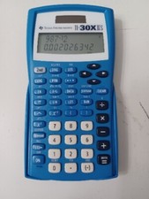 Texas Instruments TI-30X IIS Scientific Solar Calculator With Cover Blue Tested