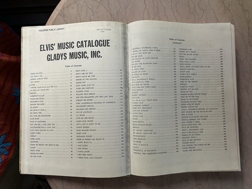 ELVIS PRESLEY Music Catalog SONGBOOK Gladys Music HARDCVR LIBRARY EDITION (VG-) - Picture 5 of 6