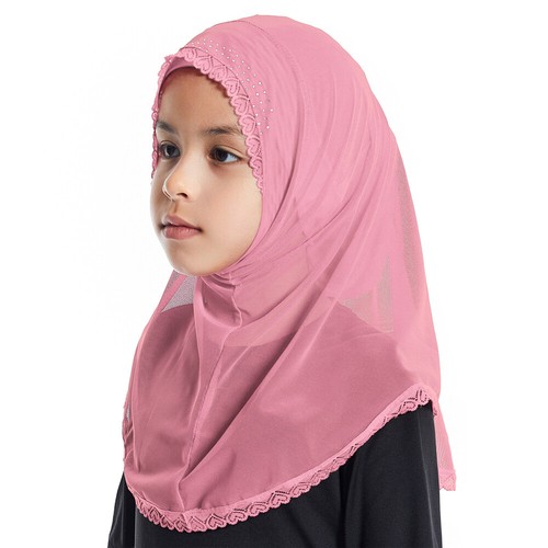 Amira One Piece Headscarf Hijab Muslim Islamic Kids Girls Scarf Wrap Shawl 2-7Y - Picture 140 of 200