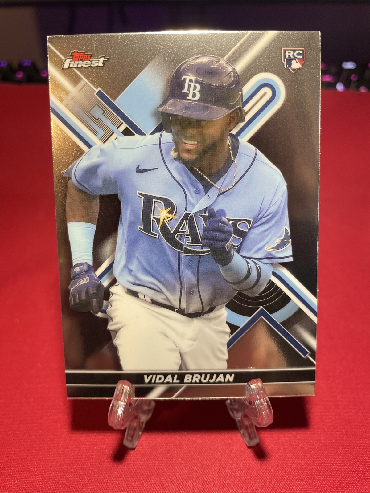 2022 Topps Finest Vidal Brujan Rookie Card #3 Tampa Bay Rays A181