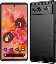 For Google Pixel 6 Case Shockproof Hybrid Design Protective Cover TPU, Black