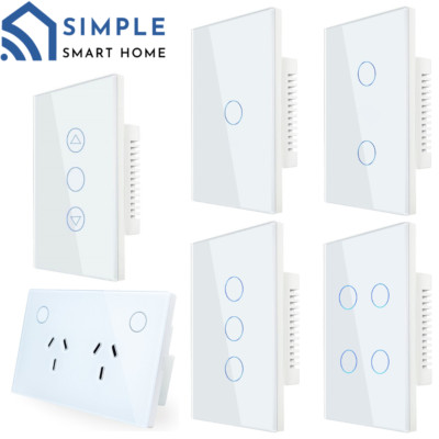 Zigbee Smart Light Switch Glass Home  Gang Home Kit Tuya APP LED AUS Standard