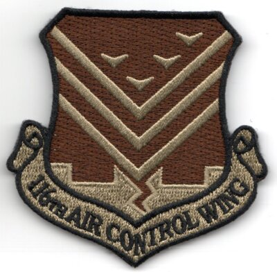 116TH AIR CONTROL WING OCP EMBROIDERED  HOOK & LOOP JACKET PATCH