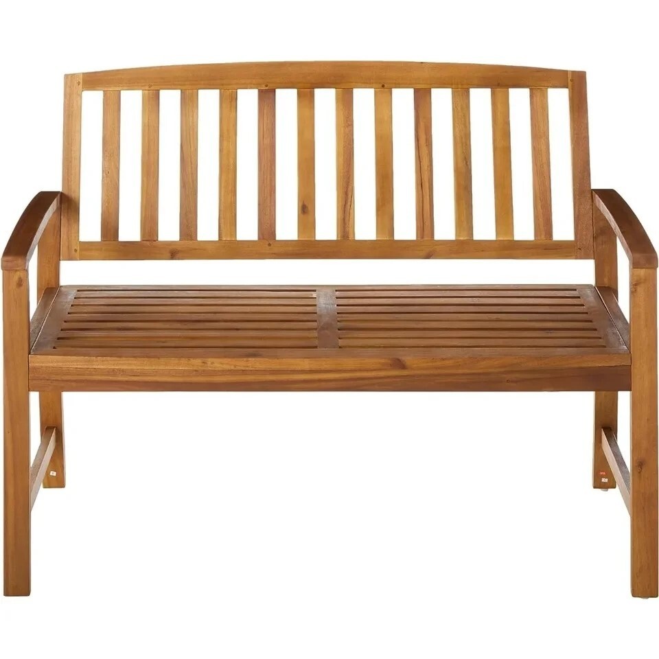 Aciacia bench patio furniture teak finish freight free Outdoor Garden