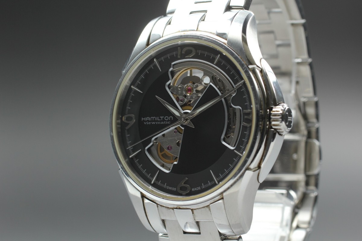 N MINT] HAMILTON Jazzmaster Viewmatic Open heart H325650