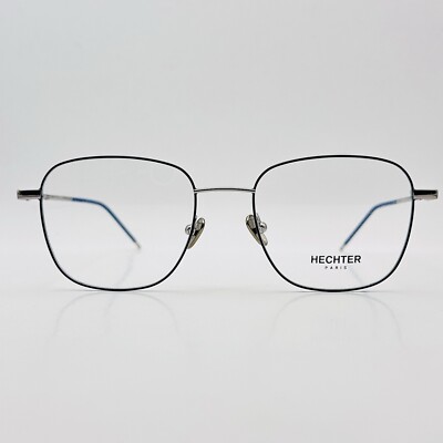 Daniel Hechter Eyeglasses Men Women Square Blue Silver Elegant HEM028-2 NEW