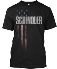 Must-have Schindler Family American Flag T-Shirt Made in the USA Size S to 5XL