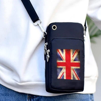 Union Jack Umhängetasche Handytasche Schultertaschen Münzgeldbörse Geldbörse Handtasche