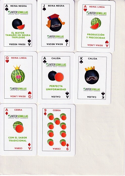 BARAJA POKER, PLAYING CARDS DECK, DE LAS SANDIAS